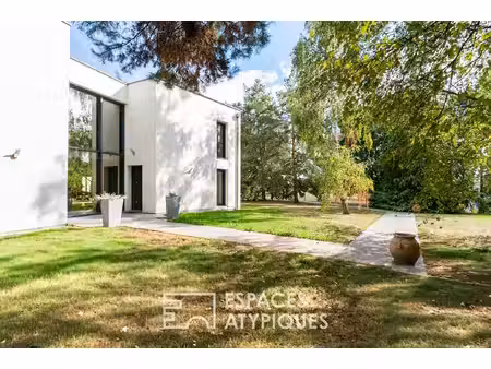 villa d'architecte avec piscine intérieure aux portes de rennes