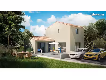t4 en duplex  jardin et stationnements 