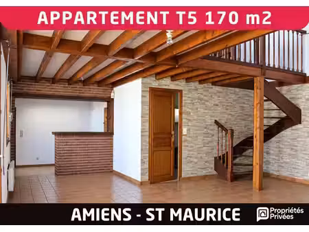 grand appartement 5 pièces ou plus de 170 m2 avec terrasse roof top - amiens st maurice