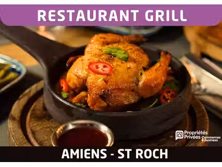 amiens saint-roch - restaurant grill 70 places avec terrasse