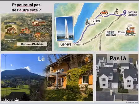maison de village 271m2 avec jardin - bons en chablais (74)