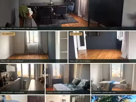 clermont -ferrand t3 lumineux 68m2 avec ascenseur  garage cave et vue sur le puy de dôme
