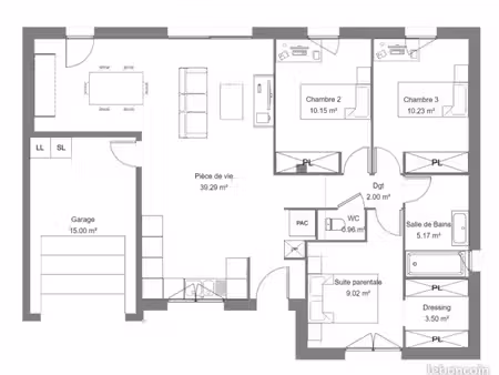 projet de construction d'une maison 80 m² avec terrain à montreuil-le-gast (35)