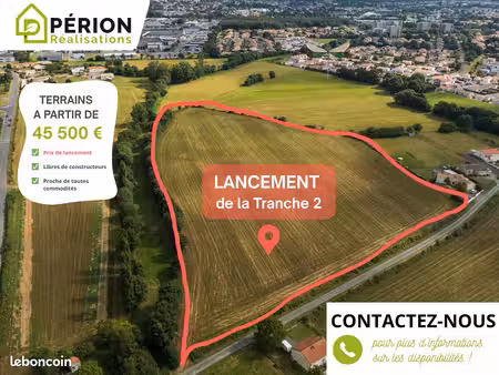 ? terrain à bâtir - libre de constructeur - vendu viabilisé