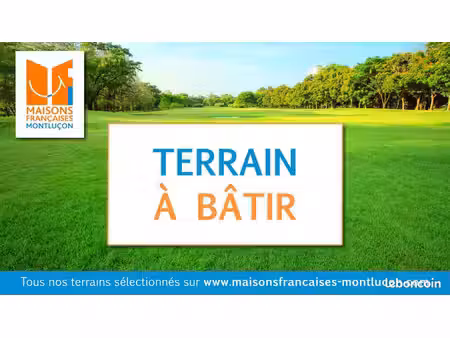 terrain à bâtir de 633 m² à desertines (03)