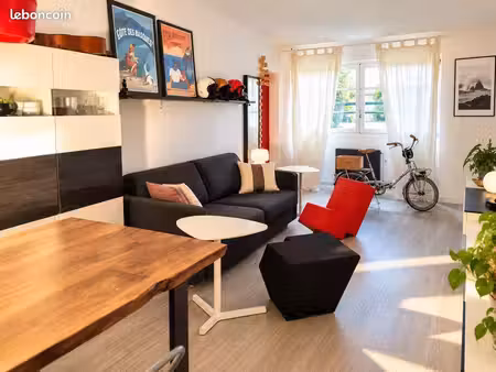 t2 meublé 50 m² – biarritz côte des basques – bail étudiant 9 mois