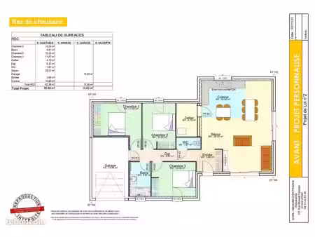 projet de construction d'une maison 92 m² avec terrain à amberieu-en-bugey (01)