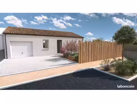 projet de construction d'une maison 66.42 m² avec terrain à beaufou (85)