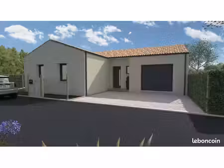 projet de construction d'une maison 95.44 m² avec terrain à commequiers (85)