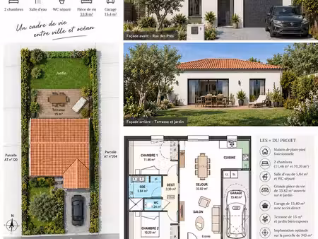maison neuve 2 chambres + garage