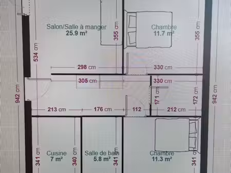 la courneuve – 4 pièces 76 m² – balcon – parking privatif – 165 000