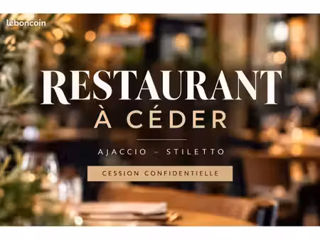 à céder. restaurant clé en main - ajaccio - stiletto