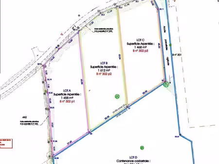terrain 1458 m² formentin