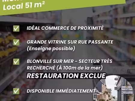 murs commerciaux 51 m² blonville sur mer