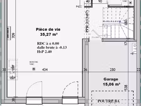 maison 3 pièces 87 m²