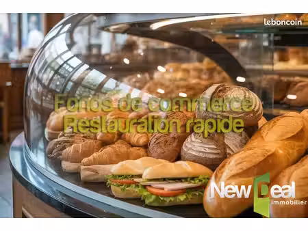 fonds de commerce restauration rapide 110 m²