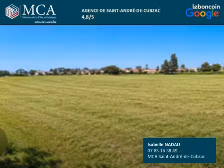 terrain 980 m² bussac foret