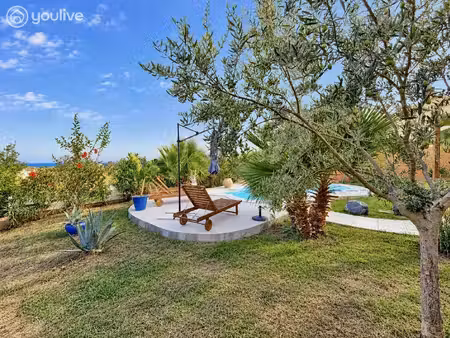 san-giuliano – maison t4 avec vue mer panoramique  piscine et jardin