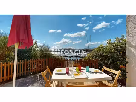 saint-cyprien plage - studio cabine meublé - terrasse 25m² vue lagune