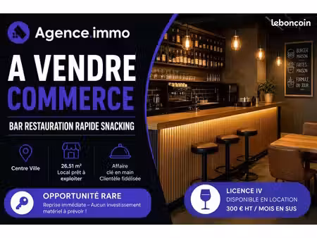 commerce bar - restauration rapide/snacking