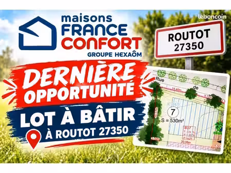 terrain 530 m² routot