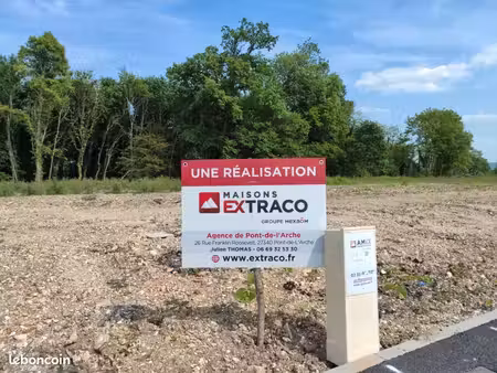 terrain 828 m² saint etienne du vauvray