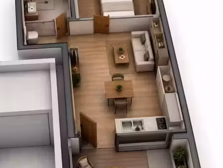 appartement t2 quartier tasdon la rochelle