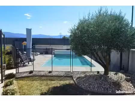 maison plain pied – 4 chambres avec piscine et vue vercors – chatuzange – dpe a