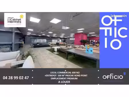 local commercial 1 100 m²