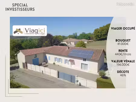 maison en viager 4 pièces 138 m²