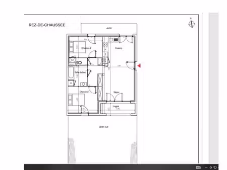 appartement 3 pièces 61 m²