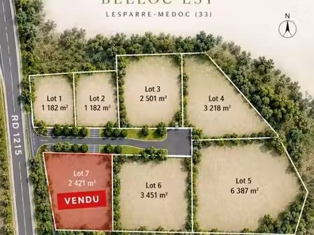 terrain 23 519 m² lesparre medoc