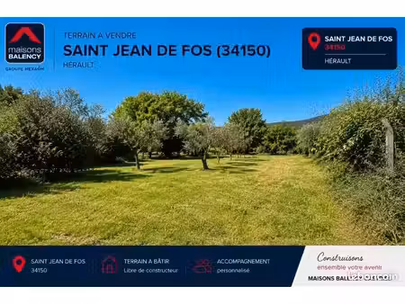 terrain 300 m² saint jean de fos