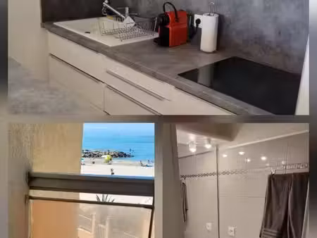 ? studio meublé 28 m² + terrasse 7 m² – vue mer – bail mobilité