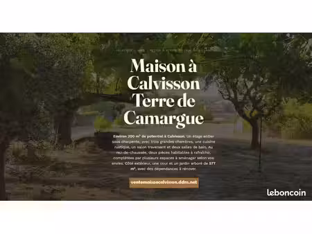 vend maison centre de calvisson