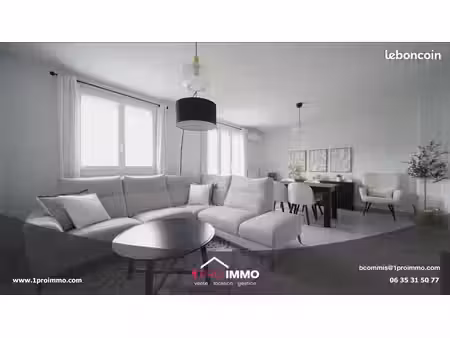 appartement 3 pièces 63 m²