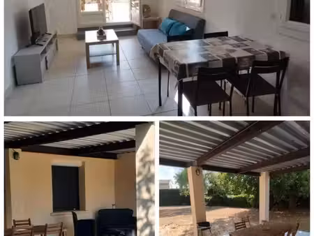 appartement t2 avec terrasse et parking à pouzilhac