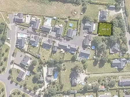 terrain 445 m² villandry