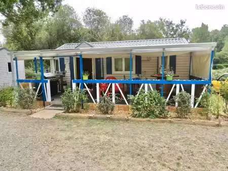 ? mobil-home 30 m2 + grande terrasse couverte – landes – 6 000 à débattre