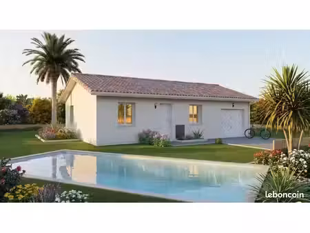 projet de construction d'une maison 75 m² avec terrain à saint-perdon (40)