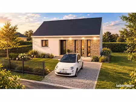 projet de construction d'une maison 54.72 m² avec terrain à bouvron (44)