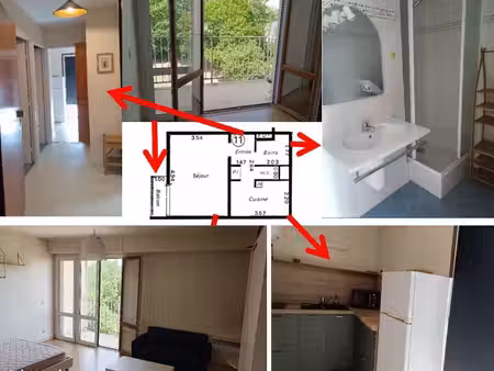appartement t1 33 89 m2 près de belle beille et parc st nicolas