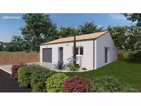 projet de construction d'une maison 77.54 m² avec terrain à paulx (44)