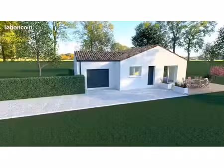 projet de construction d'une maison 82 m² avec terrain à la plaine-sur-mer (44)