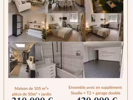 maison contemporaine avec jardin ou ensemble immobilier à fort potentiel