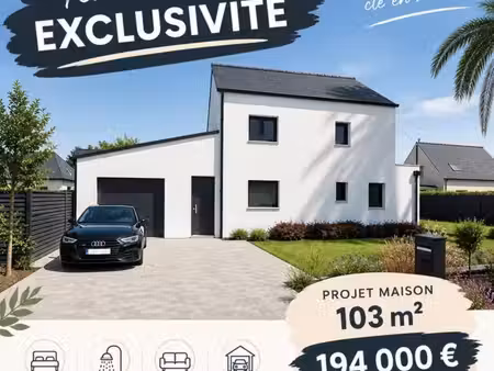 maison 102 m² le guerno