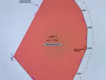 terrain constructible sur toute sa superficie