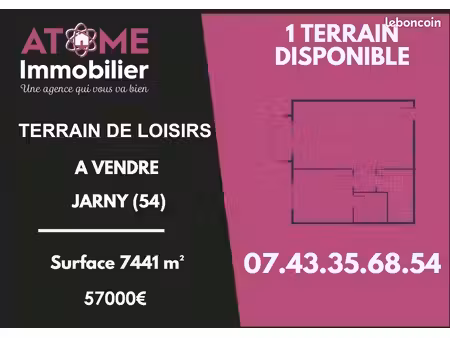 terrain 7441 m² jarny
