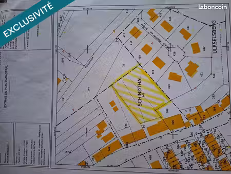 terrain 1500 m² petite-rosselle