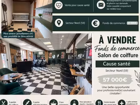 vente salon de coiffure